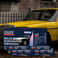 Adhésif silicone pour pare-brise automobile GT9110, mastic de collage haute résistance pour la construction et l'emballage, 590 ml, durcissement en 15 minutes