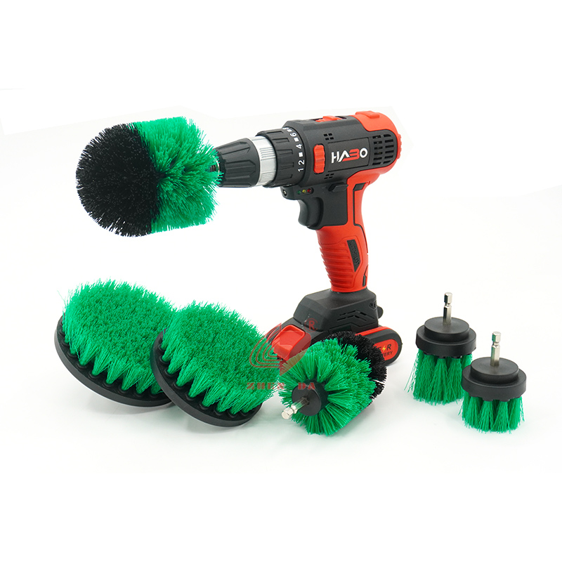 6 Pcs Drill Power Scrubber Brush Set For Household Cleaning