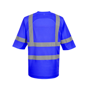 Camisa de Seguridad de Alta Visibilidad para Hombre, Color Naranja Fluorescente, Certificada ANSI/ISEA 107, Cinta Reflectante, 100% Poliéster, para Trabajadores en Carreteras - Product Image 2