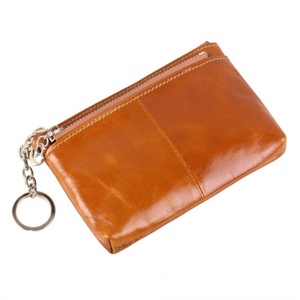 Hot Sale <b>Small</b> Pocket Coin <b>Purse</b> Top Grain Leather Wallet - Product Image 5