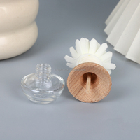 Diffuseur de voiture en verre transparent de 6 ml avec bâtonnets en rotin, sérigraphié, anti-fuite, pour huiles essentielles, désodorisant d'air en bois