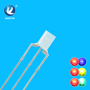 Vanfun nhà máy trực tiếp độ sáng cao 234 hai màu vuông dẫn trong dòng Chỉ báo đèn nước rõ ràng Ống kính thay đổi màu sắc ba pin - Product Image 1