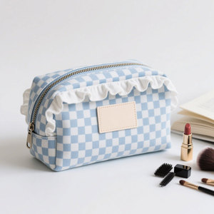 Gran Coqueta Floral Estética para Neceser para Mujer Lindo Organizador de Cosméticos Bolsa de Maquillaje de Viaje - Product Image 4