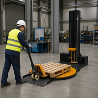 Machine d'emballage automatique de palettes de type M pour l'emballage de marchandises sur palettes