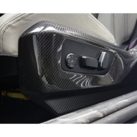 Panneaux de garniture latérale de siège en fibre de carbone sèche, style OEM pour BMW M5 G90 G99 4 portes 2025-IN, garnitures intérieures, panneaux de garniture latérale de siège G90