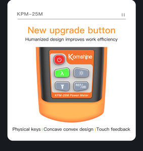 เครื่องมือทดสอบไฟเบอร์ออปติกแบบมือถือ KPM25V Mini FTTH เครื่องวัดพลังงานแสงไฟเบอร์ออปติก OPM พร้อมวัดความยาวคลื่นและ VFL LCD - Product Image 3