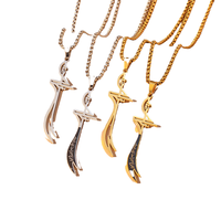 Collier Épée Zulfiqar en Acier Inoxydable, Pendentif Scimitar Imam Ali, Calligraphie Arabe Islamique, Bijoux Religieux Musulmans