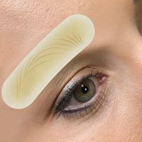 10 Pièces Pochoirs de Précision en Plastique pour Tatouage de Sourcils Réalistes, pour la Pratique des Débutants et la Conception de Sourcils
