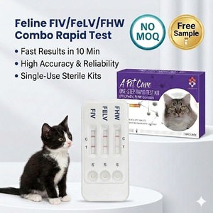 ชุดตรวจวินิจฉัยโรค <span class=keywords><strong>FIV</strong></span>/FELV/FCOV/HW แบบเร็วสำหรับสัตว์เลี้ยง ยี่ห้อ Super September OEM สำหรับคลินิกสัตว์ - Product Image 2
