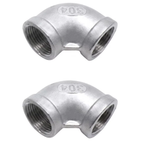 Raccord coudé mâle égal forgé en acier inoxydable 304 de haute qualité, 1/2 pouce, DN15, haute pression, tête hexagonale plaquée pour tuyauterie