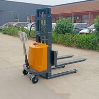Gerbeur semi-électrique économique 1,5T, gerbeur manuel avec accessoires optionnels pour la logistique, le stockage et le transport