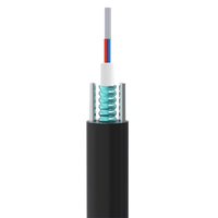 Cable Óptico Blindado GYXTW para Exteriores de 8.0/7.0mm con Tubo Central, 100m, 500m, 1000m, 4, 6, 8, 12 Hilos, Monomodo, Rollo Completo para Redes