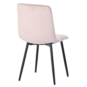 <span class=keywords><strong>Sedia</strong></span> da Pranzo in Velluto <span class=keywords><strong>con</strong></span> <span class=keywords><strong>Gambe</strong></span> in Metallo, Elegante e Moderna, Personalizzabile per Ristoranti e Casa, Set di Lusso <span class=keywords><strong>con</strong></span> Cuscino, Campione Gratuito - Product Image 4