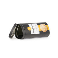 Boîte en métal triangulaire en fer blanc écologique personnalisée 200g pour bonbons, chocolats, biscuits, stockage hermétique, logo personnalisé