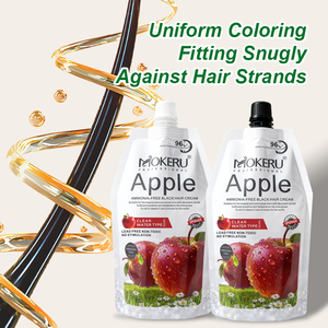 Tinta per Capelli Nera OEM Red Apple Senza Ammoniaca, Ipoallergenica, ad Azione Rapida in 5 Minuti, Copre i Capelli Grigi/Bianchi - Product Image 5