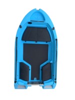 Nouveau Kayak de Pêche Électrique 2026 de 9,8 pieds, Skiff Rotomoulé, Pont de Lancer, Antidérapant, Compartiment Étanche et Prêt pour Moteur