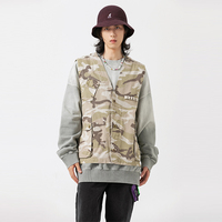 Gilet de chasse d'extérieur respirant, coupe-vent, multi-poches, teint en pièce, lourd, printemps