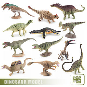 Jurassic dinosauro giocattoli Set Mini simulato Velociraptor triceratopo Stegosaurus T-Rex modelli animali preistorici per bambini - Product Image 3