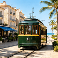 Vehículo Eléctrico Turístico, Tren para Parques Temáticos, Atracciones Turísticas, Zonas Escénicas, Vehículo de Pasajeros