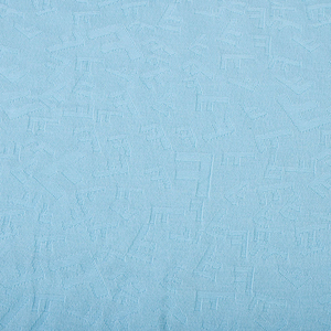 Light <b>Blue</b> Square Jacquard 100% Polyester Knit Fabric Quick Dry Breathable Sport Tee Kids Clothing Wholesale - Product Image 2