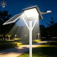 Projecteur solaire 100W IP67 étanche avec télécommande, éclairage LED extérieur pour jardin, cour, allée et rue