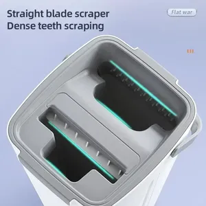 Fábrica al por mayor 360 Magic Microfiber Mop Bucket Set Hands-Free Rectangle Single Steel Pole Bucket para la limpieza del coche - Product Image 3