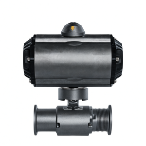 Válvula de Bola Sanitaria Neumática Proporcional COVNA de 90 Grados, Válvula de Bola de Acero Inoxidable de 3 Vías con Abrazadera Triple para Control de Aire - Product Image 5