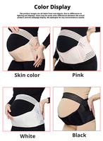Ceinture de grossesse invisible personnalisée avec logo d'usine, plusieurs couleurs, confortable, pour le soutien du dos et de l'abdomen