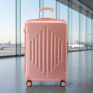 Zaino da Viaggio in ABS Oro Rosa da 28 Pollici con Texture Diamantata e Angoli Rinforzati - Product Image 2