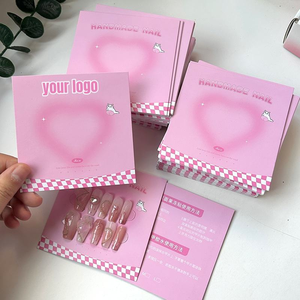 맞춤형 로고 금박 인쇄 귀걸이 및 목걸이 포장 디스플레이 아트지 제작 보석 카드 - Product Image 5