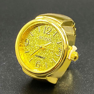 Nouveau meilleur vente hommes et femmes étincelant alliage doigt montre bracelet rond anneau montres <span class=keywords><strong>pour</strong></span> hommes - Product Image 6