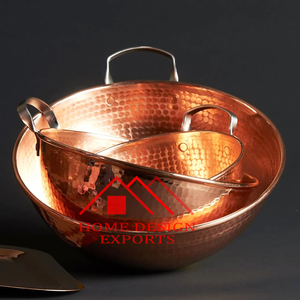 High Quality Metal Pedestal Flower Bowl Vase Latest Design <b>Copper</b> <b>Table</b> Centerpiece Decor - Product Image 4