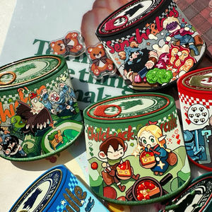 Benutzer definierte Plüsch Weißblech Knopf Abzeichen Name Metall Zinn Pin Großhandel Logo Offsetdruck - Product Image 2