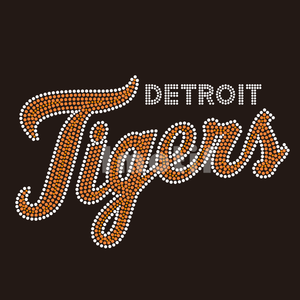 Logo della Squadra Michigan Wolverines, Motivo Termoadesivo con Cristalli e Strass per Abbigliamento - Product Image 4