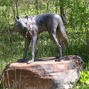 Statua del Lupo Capitolino in Bronzo, Riproduzione di Fonderia d'Arte, Fusione a Cera Persa, Finitura Lucida, Scultura in Metallo Personalizzabile per Giardino - Product Image 6