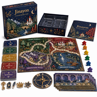 Jeu de société personnalisé sur le thème des contes de fées européens, jeu de stratégie familial, plateau de voyage pliable imprimé pour les musées et les cadeaux