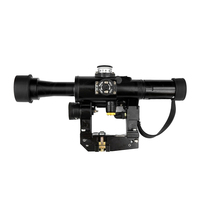 Portée de chasse SV-D 4x26mm 4X Optic Sights Scope BDC Reticle avec système de montage latéral et lentille antireflet Protect Covers