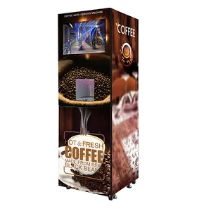 咖啡自动售货机5罐自动杯咖啡奶茶机器人制作智能自动售货机Wifi水泵水 & 自来水