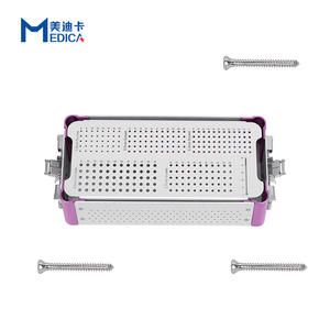 Caja de esterilización de microtornillo, instrumentos de implante ortopédico para uso veterinario - Product Image 5
