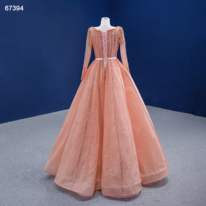 Jancember Rsm67394 Vestido de Fiesta Elegante de Alta Calidad con Encaje y Flecos, Manga Larga y Cuello Cuadrado - Product Image 4