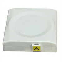 Boîtier de terminaison optique mural FTTH 1 port, boîte de terminaison optique, mini-prise intérieure en plastique, connecteur SC APC