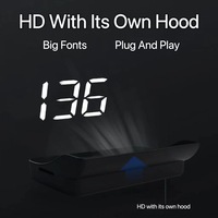 Compteur de vitesse GPS universel HUD avec affichage tête haute, compteur de vitesse numérique KMH MPH pour toutes les voitures et camions