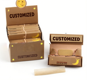 Natural Gum Arabic - 78 MM - 24 Livretos com 32 Papéis Por Folheto Rolling Papers - 1 1/4 - Product Image 3