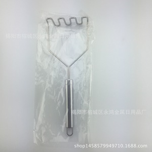 Écrase-pommes en acier inoxydable, design ondulé, compatible lave-vaisselle, outil de cuisine pour légumes et pommes de terre, fabriqué à Jieyang - Product Image 3
