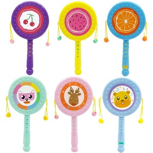 Sonajero de plástico con dibujos animados para bebé, juguete educativo con patrón de frutas, sonajero de mano, regalo para 0 a 24 meses, unisex - Product Image 3