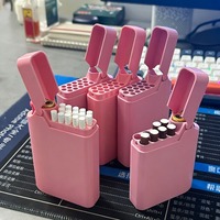 Étui à cigarettes portable écologique en plastique avec briquet intégré, impression 3D, résistant à la pression, universel