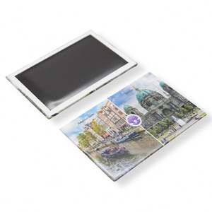 Custom Tin Refrigerator Magnets Personalized Logo Print for Corporate Souvenir Gifts - Product Image 3