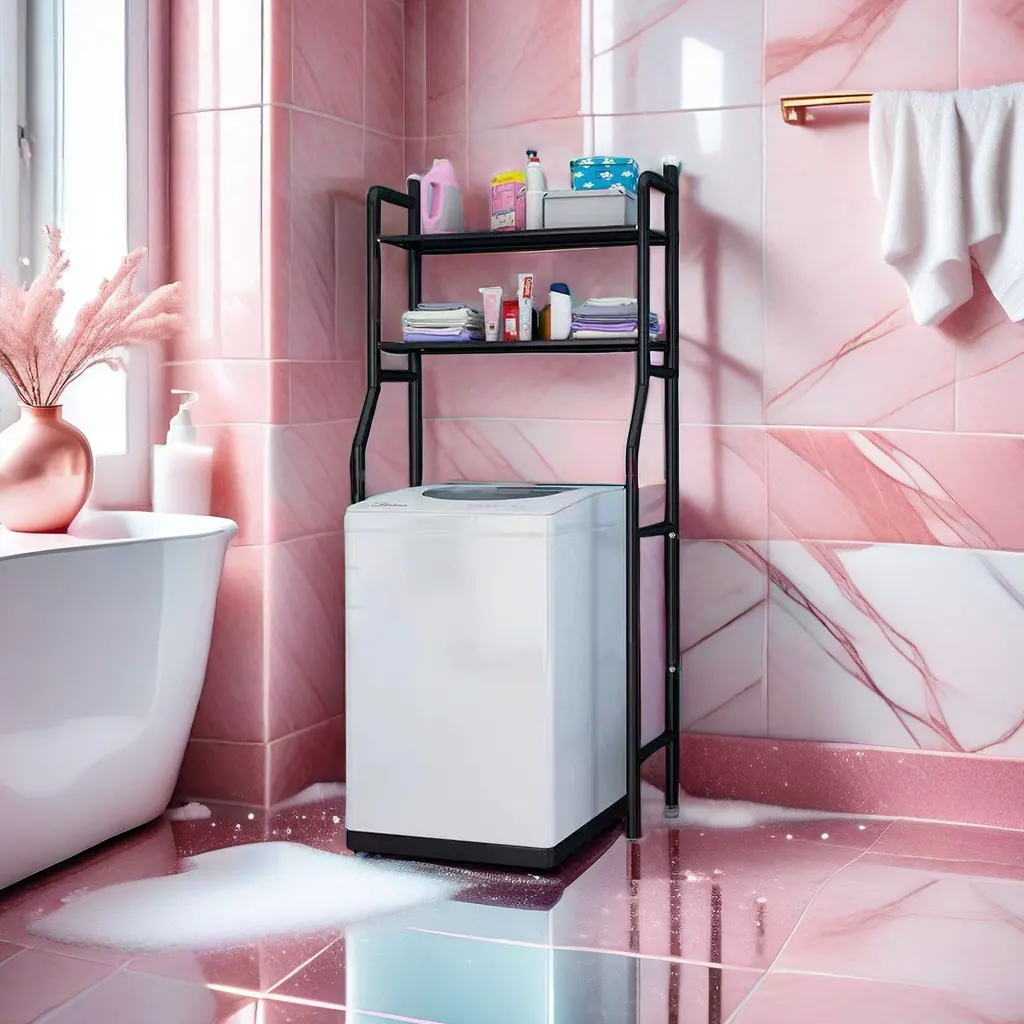 Étagère de rangement OEM personnalisée, organisateur, étagère de salle de bain polyvalente à 2 niveaux peu encombrante