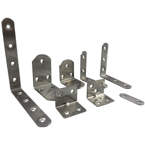 Support d'étagère en forme de I renforcé, acier inoxydable, fixation à angle droit de 90 degrés, connecteur de support en fer triangulaire - Product Image 6