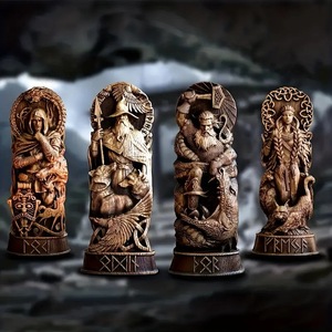Nouveaux dieux <span class=keywords><strong>nordiques</strong></span> résine artisanat Statue décorations mythe légende Statues pour la maison ou la salle d'étude - Product Image 1